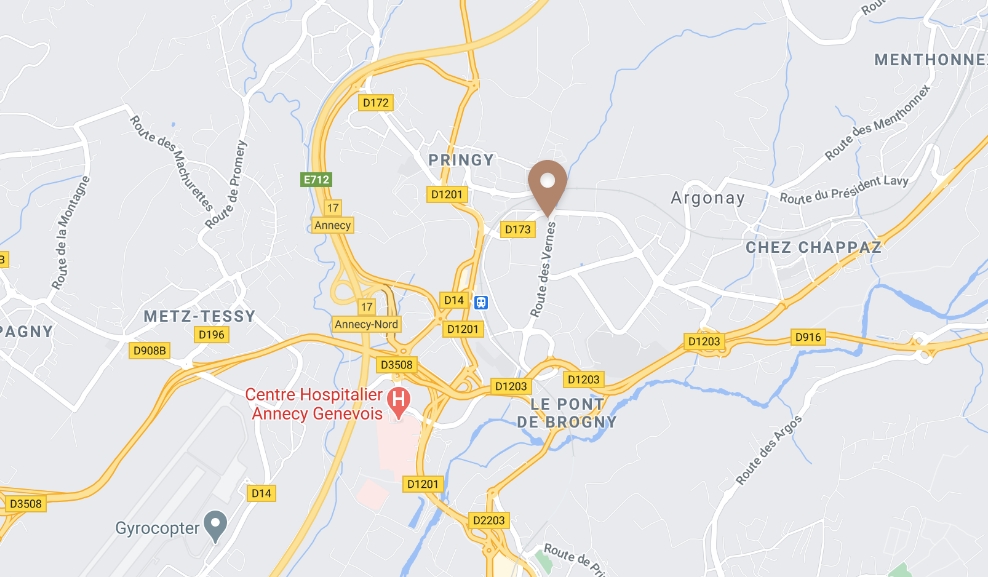 Carte de la localisation d'EPC