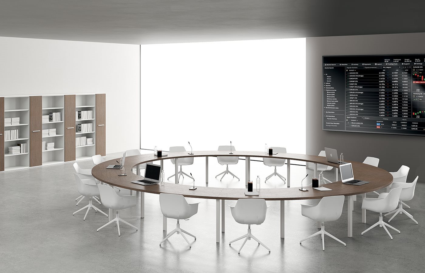 Table de réunion ronde
